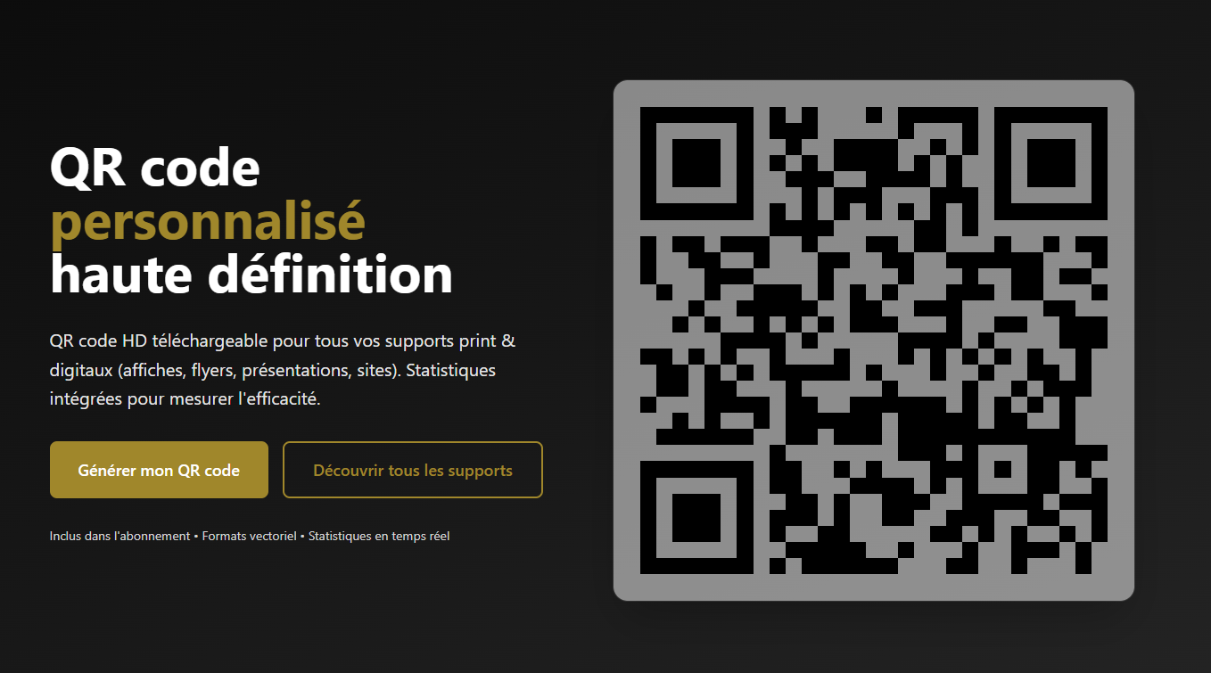 QR sur supports digitaux
