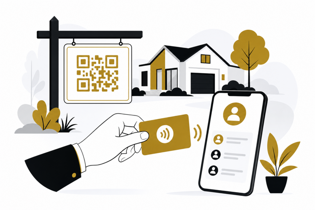 Carte de visite NFC pour commerciaux et agents immobiliers : capter et suivre ses contacts