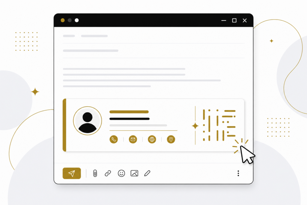 Ajouter sa carte de visite digitale dans sa signature e-mail Outlook et Gmail