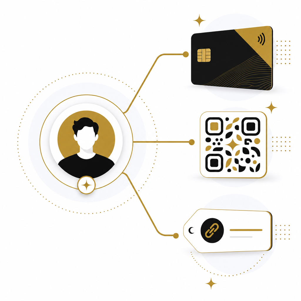 Illustration : générer ses supports (carte NFC, QR code, URL personnalisée)