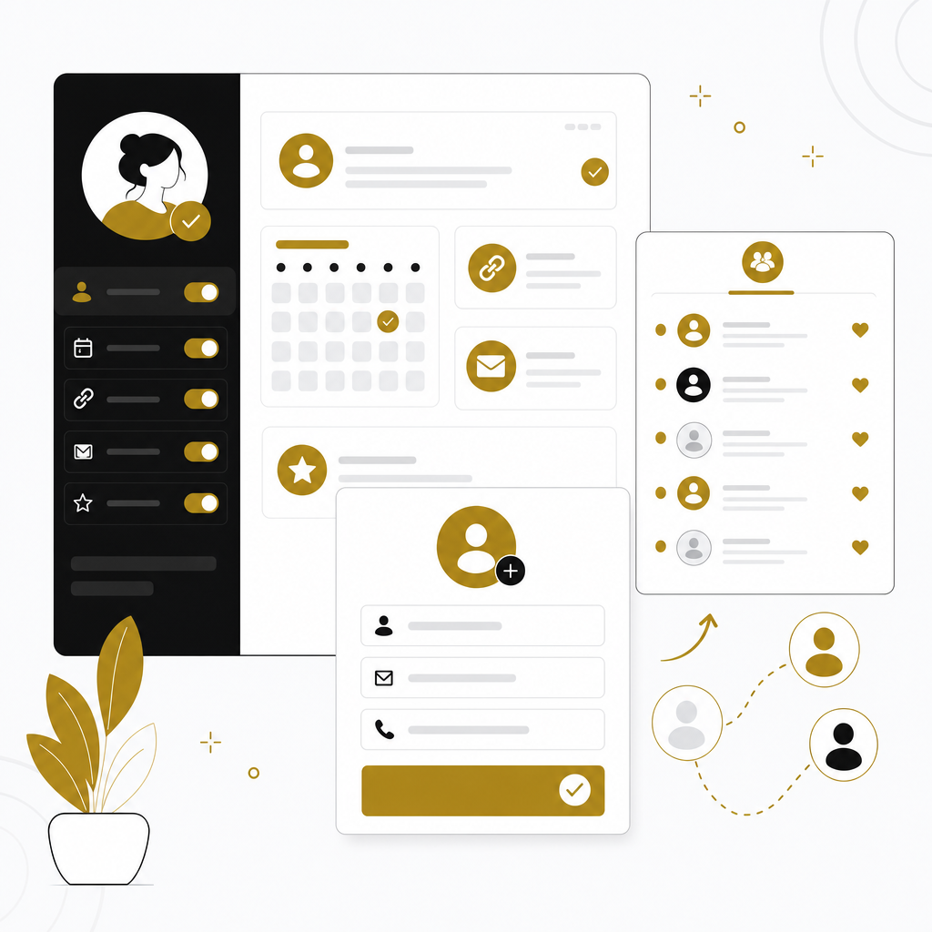 Illustration : activer ses widgets et la collecte de contacts